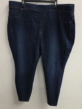 Blue Stretch Denim Jeggings 24-26W 3X